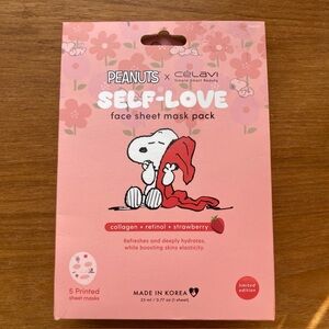 CELAVI x Peanuts Self-Love Face Sheet Masks